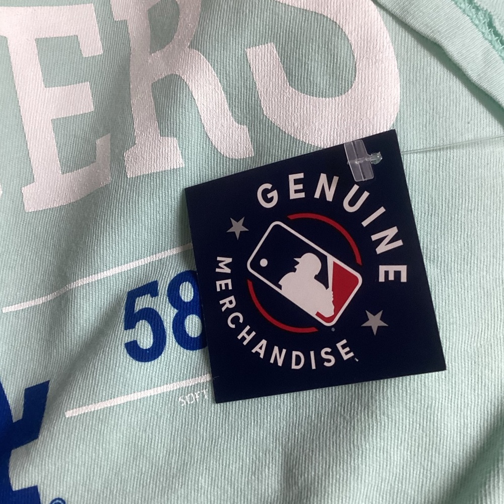 MLB U.S. Apparel “Los Angeles Dodgers” Graphic Crop Top (NWT) (Size: Small) - Picture 6 of 9